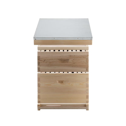 Preenex Langstroth Beehive Kit with Metal Roof, Wooden, Multi-color