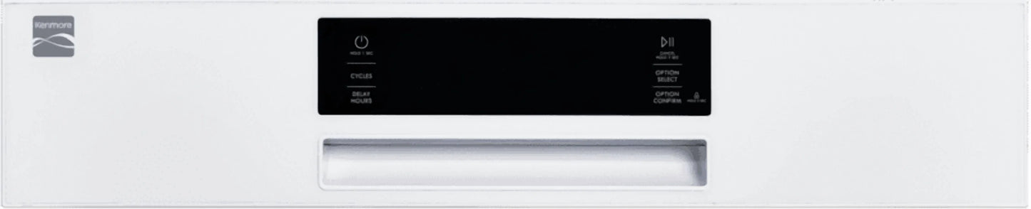 Kenmore 24�?Built-In-Dishwasher w/ 3rd Rack & Turbo Dry-SS Pocket handle