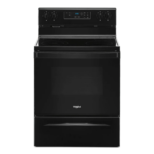 Whirlpool 30 in. 5.3 cu. ft. 4-Burner Electric Range in Black with Storage Drawer