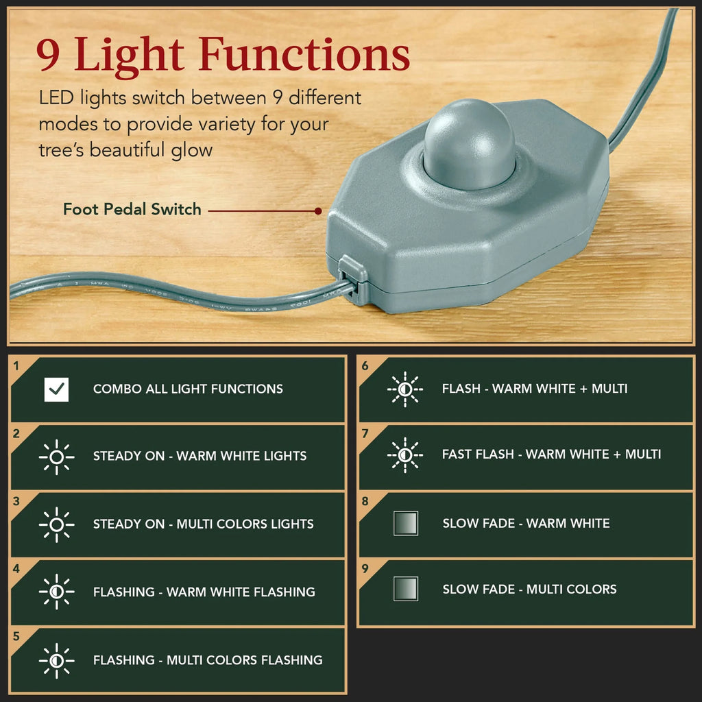 Best Choice Products 4.5ft Pre-Lit Sparse Christmas Tree w/ 100 2-in-1 LED Lights, Cordless Connection, Metal Stand