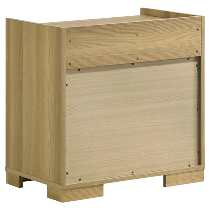 Coaster Hyland 4-Piece Wood Eastern King Bedroom Set in Natural and White