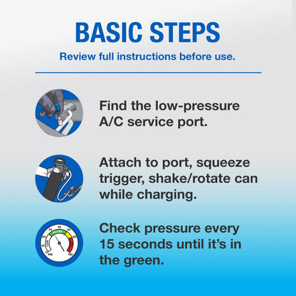 EZ Chill R-134a Auto AC Recharge Kit with Leak Sealer Plus - 18 OZ