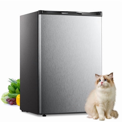 KNDKO 3.2Cu.ft Upright Freezer, Compact Freezer with Removable Shelves, Adjustable Thermostat for Home/Kitchen/Office, Black