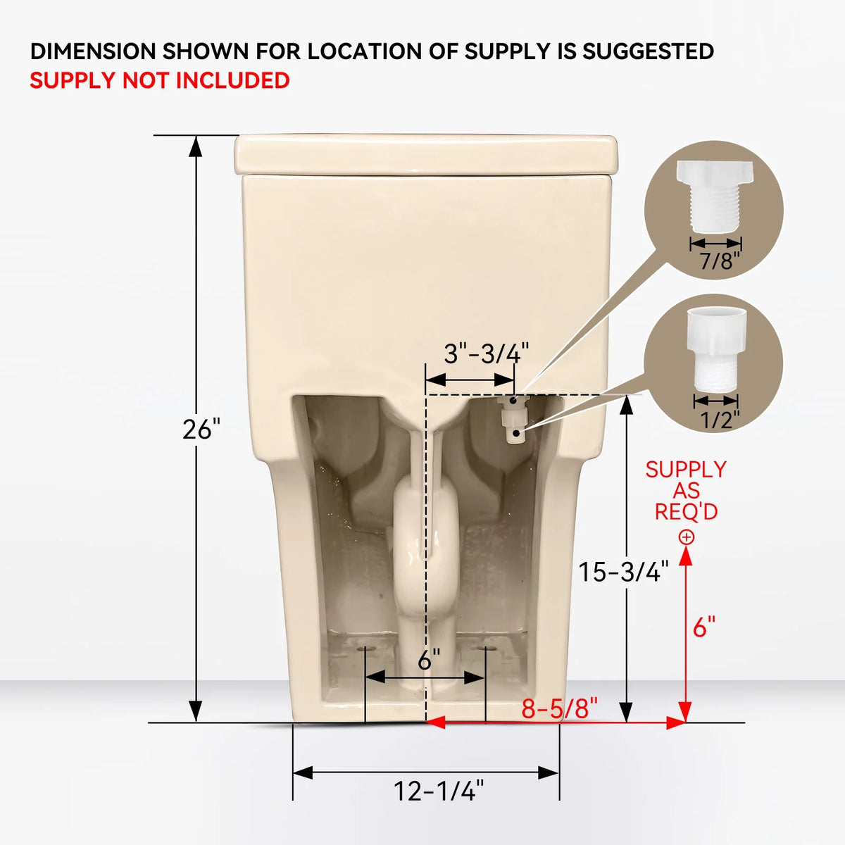 HOROW Compact One Piece Toilet with Comfort Seat ADA Height 17.3" Elongated Dual Flush 0.8/1.28 GPF
