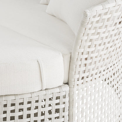 Mainstays Tuscany RIdge Outdoor Daybed - White with Cream