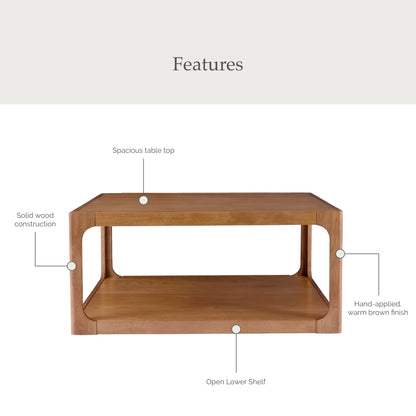 My Texas House Haven Coffee Table, Living Room, Warm Brown