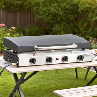UBesGoo Propane Griddle Table Top Grill 4 Burner Camping Griddle Portable Outdoors