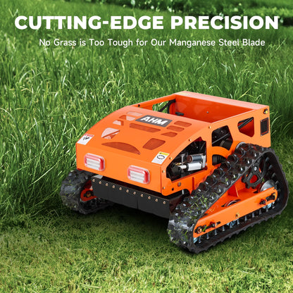AHM 21" Remote Control Lawn Mower with Adjustable Cutting Height 45�� Slope Cap