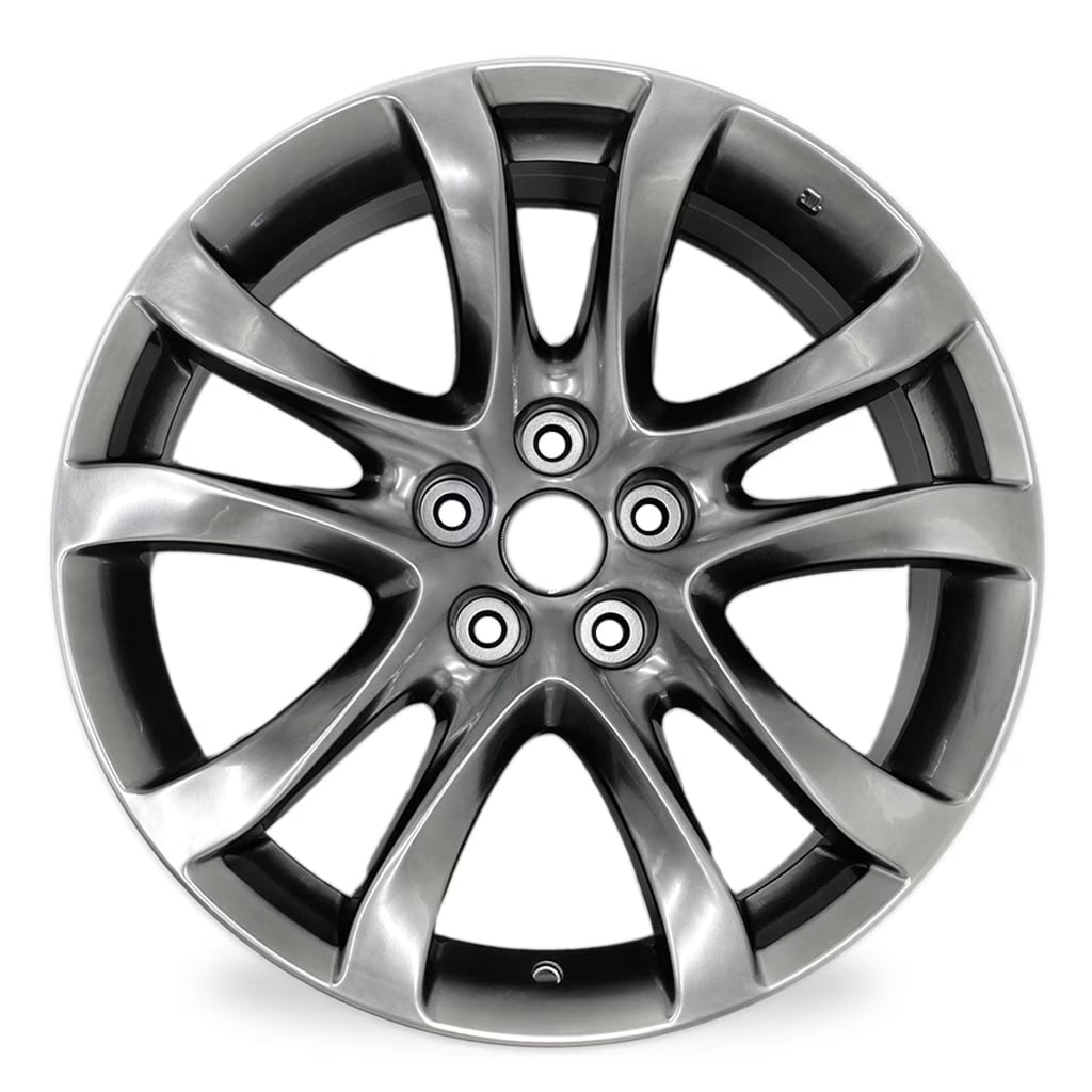 19" 19x7.5" Automotive Rim New Single Wheel for Mazda 6 2014 - 2017 Dark Hyper Silver OEM Design Replacement