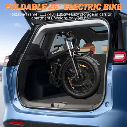 Dual Motor PEAK 3000W Electric Bike for Adults,31mph 48V 23Ah Electric Bicycle,26" Fat Tire Mountain Bike UL2849