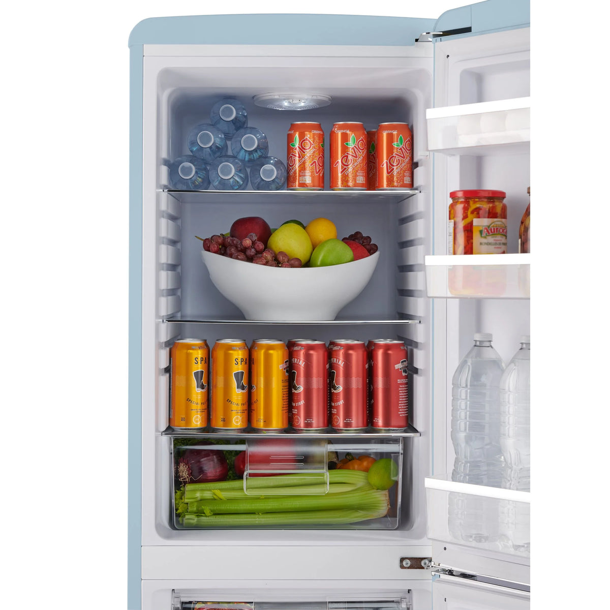 iio 7 cu. ft. Retro refrigerator with bottom freezer