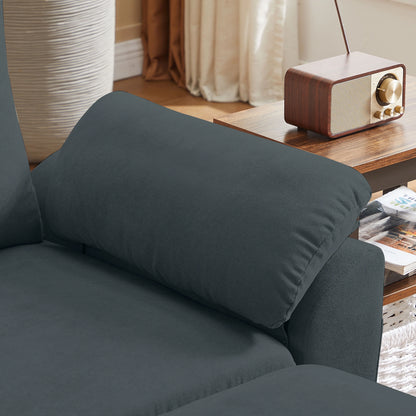 Pingliang Home Sectional Sofa Couch with Storage Ottoman,Modern 3 Seat L Shaped Sofa Couch for Living Room Apartment Studio Office