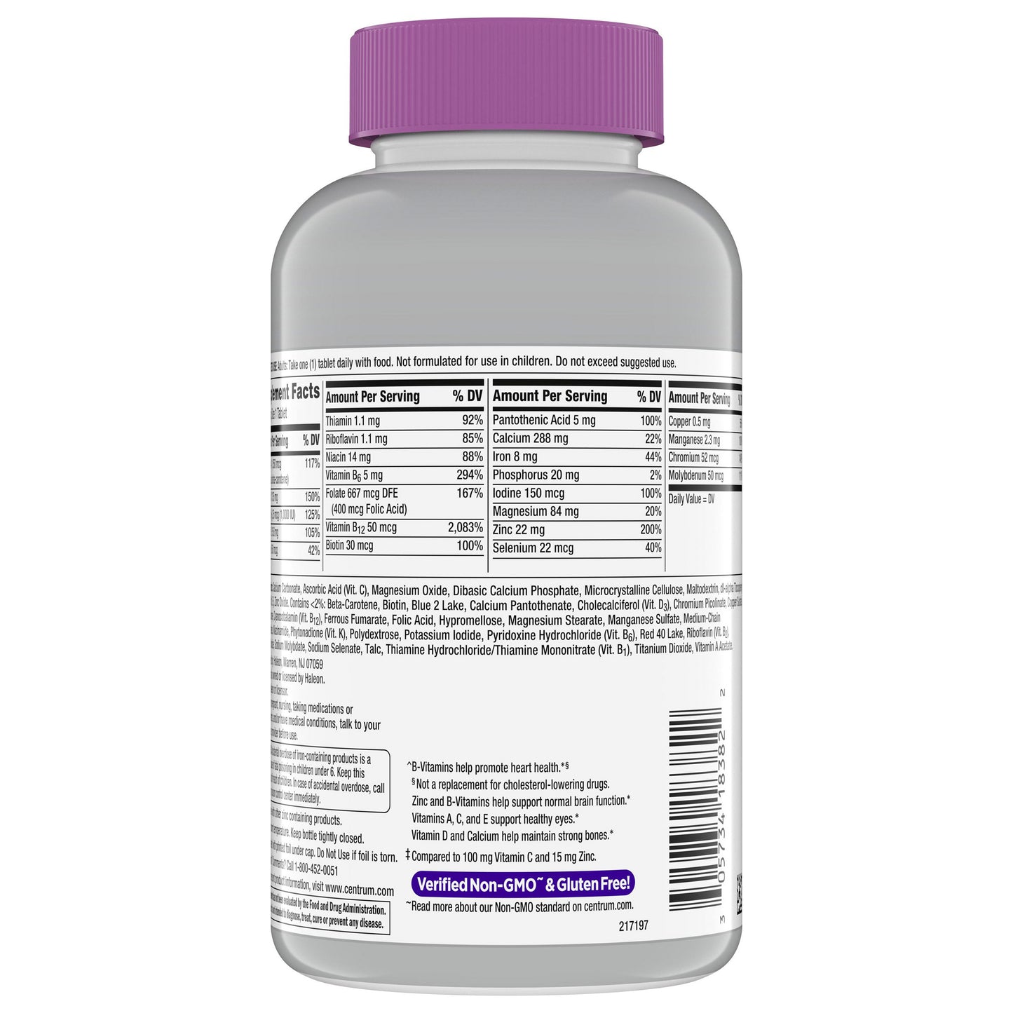 Centrum Silver Women 50+ Immune Support Multivitamin, 275 Tablets