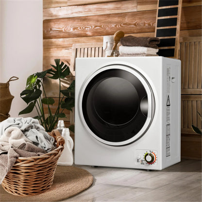 850W Compact Portable Clothes Dryer - 10 lbs Wet Capacity, 5.5 lbs Dry Load, Quiet Design (