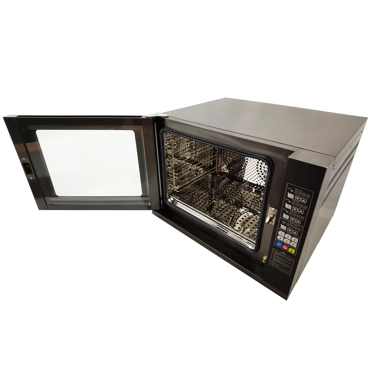 60L Commercial Countertop Convection Spray Oven 4 Racks Hot Air Circulation Electric Oven 220V