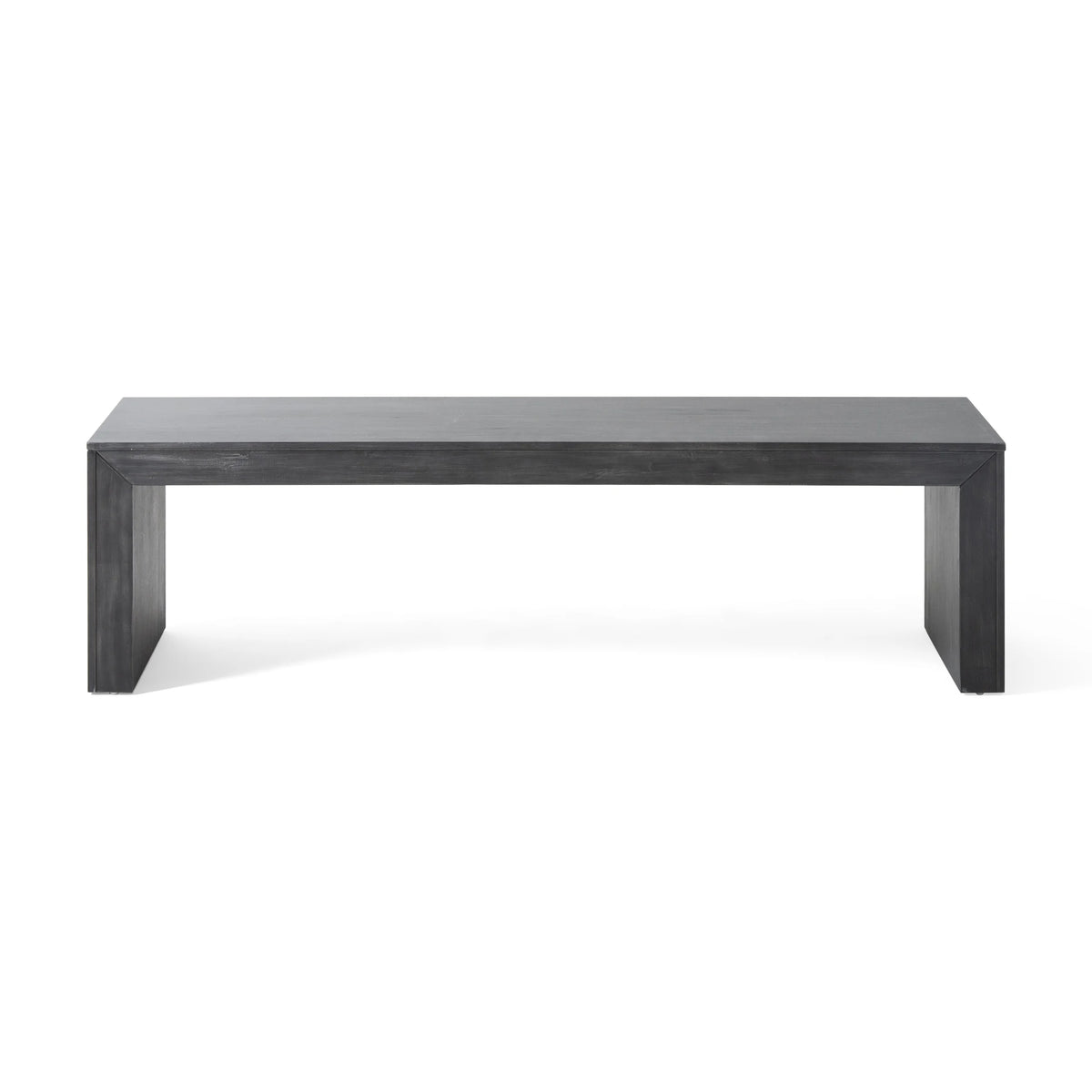 Noble House Krislynn Farmhouse Acacia Wood Dining Bench, Black