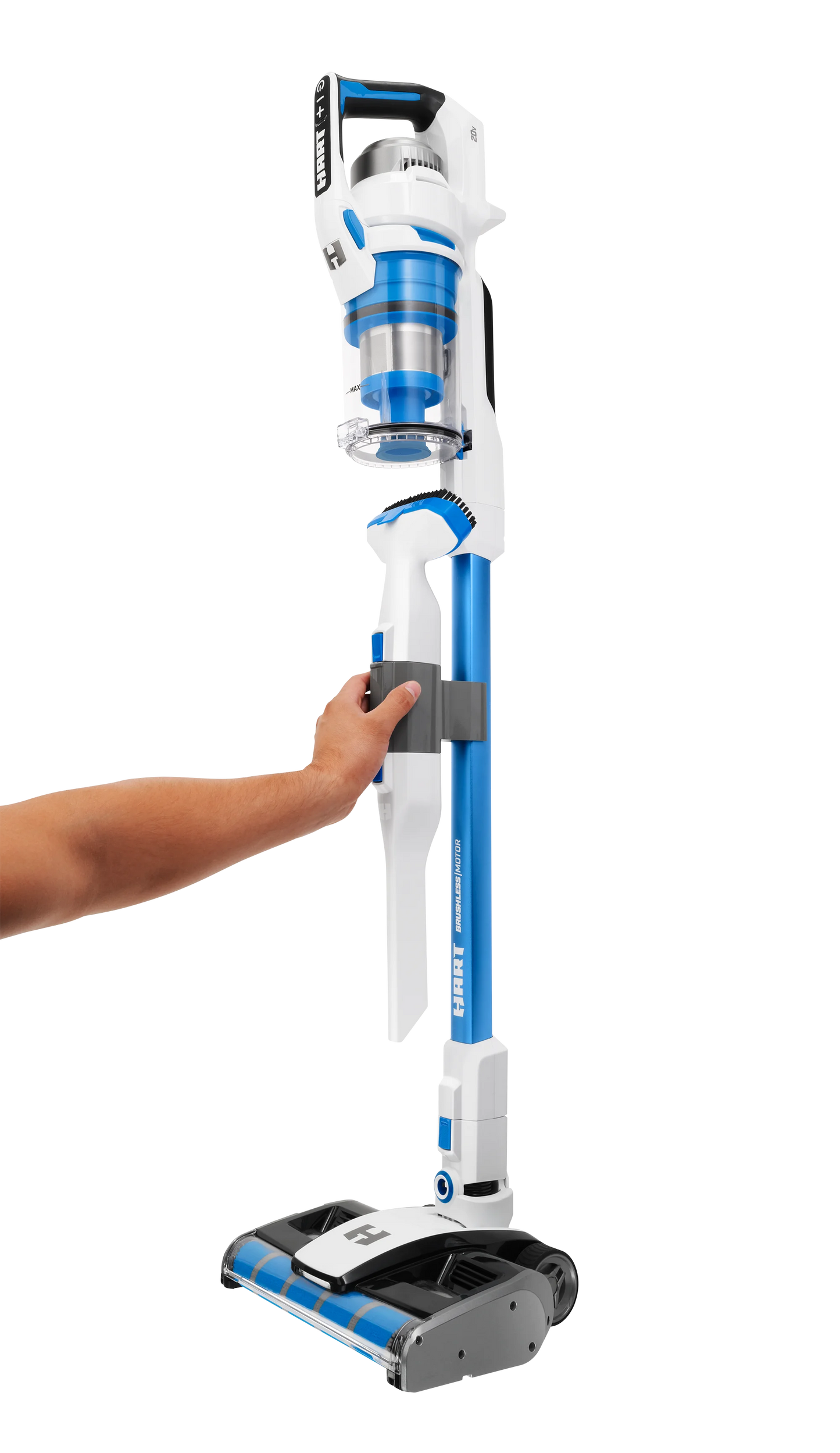 HART 20-Volt Dual Brushroll Stick Vacuum Kit, (1) 4.0 Ah Lithium-Ion Battery