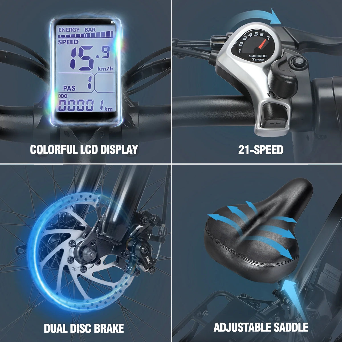 Dual Motor PEAK 3000W Electric Bike for Adults,31mph 48V 23Ah Electric Bicycle,26" Fat Tire Mountain Bike UL2849