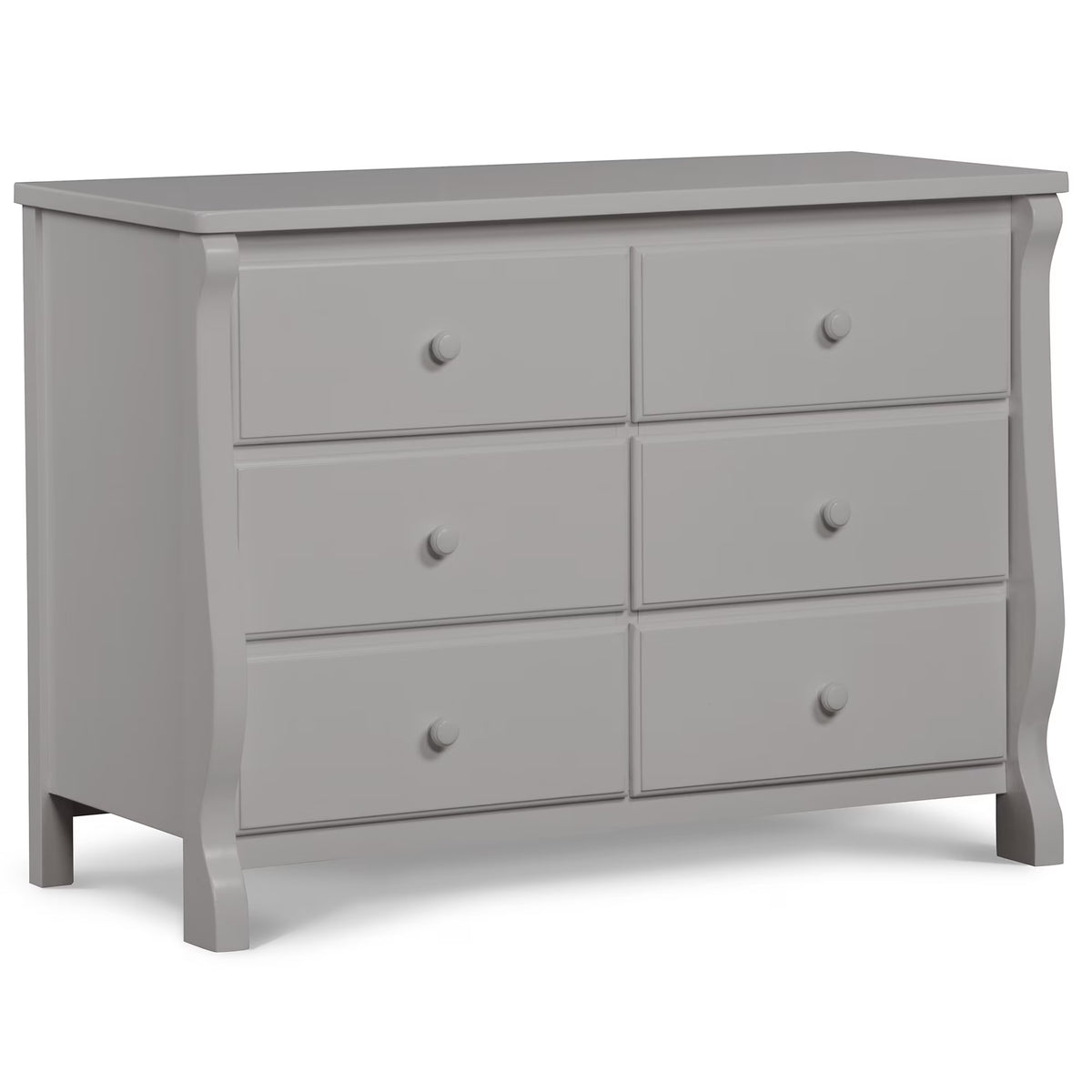 Delta Children Universal 6 Drawer Dresser with Interlocking Drawers - Greenguard Gold Certified, Grey