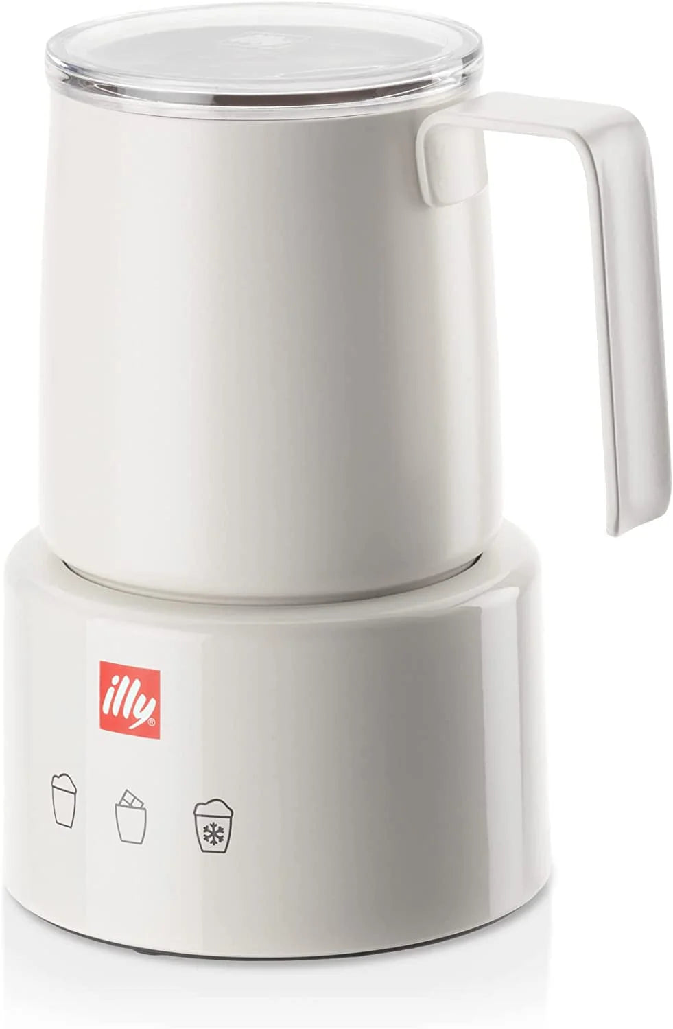 illy Electric Milk Frother- Black & Stainless Steel