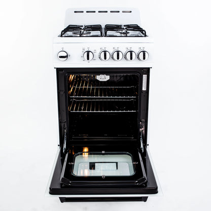 Avanti 20" Compact Gas Range Oven, in White (GR2011CW)