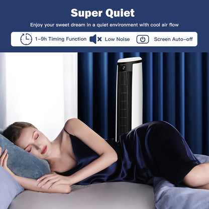 Costway 3-In-1 Evaporative Air Cooler 41'' Portable Tower Fan Humidifier