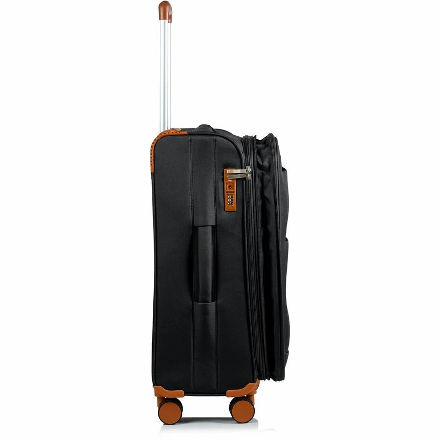 CHAMPS Classic Collection, 3-piece Softside Luggage set, Black