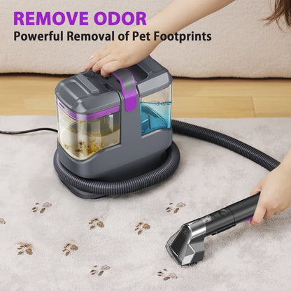 INSE Portable Carpet and Upholstery Vacuum Cleaner, Includes 8.5oz Stain Lifter