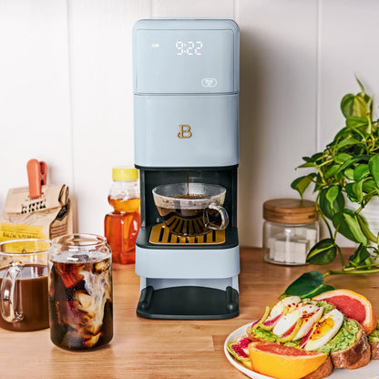 Beautiful Perfect Grind�?Programmable Single Serve Coffee Maker, White Icing by Drew Barrymore
