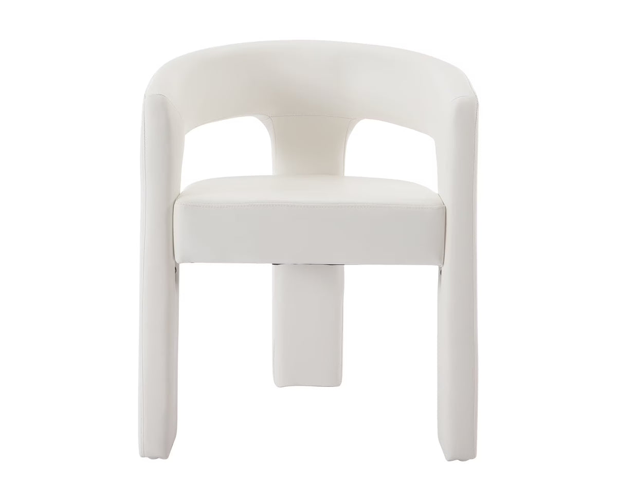 Guyou Modern Sherpa Upholstered Dining Chair, Cute Barrel Side Armchair Kitchen Chair with Armrests and Back for Living Room Dining Room Bedroom, Green