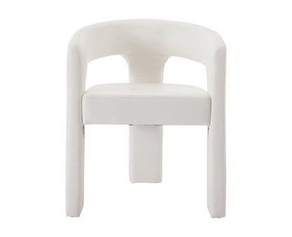 Guyou Modern Sherpa Upholstered Dining Chair, Cute Barrel Side Armchair Kitchen Chair with Armrests and Back for Living Room Dining Room Bedroom, Green