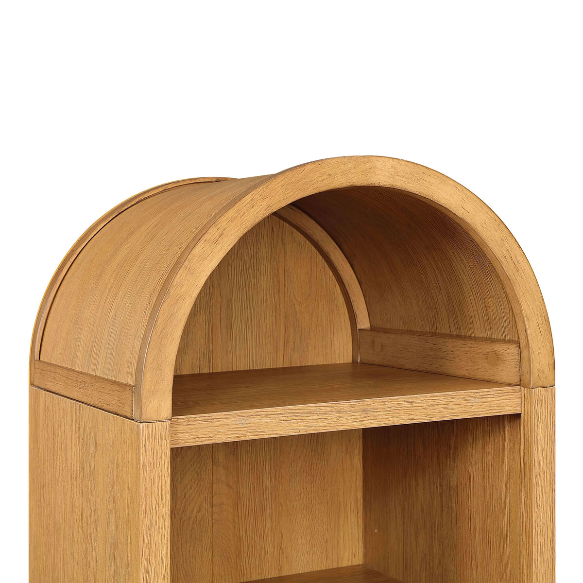 Better Homes & Gardens Juliet Narrow Arch Bookcase, Deep Green and Light Honey