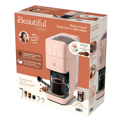 Beautiful Perfect Grind�?Programmable Single Serve Coffee Maker, White Icing by Drew Barrymore