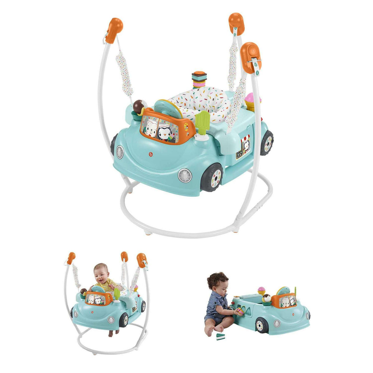 Fisher-Price 2-in-1 Sweet Ride Jumperoo Activity Center &amp; Learning Toy for Infant and Toddler