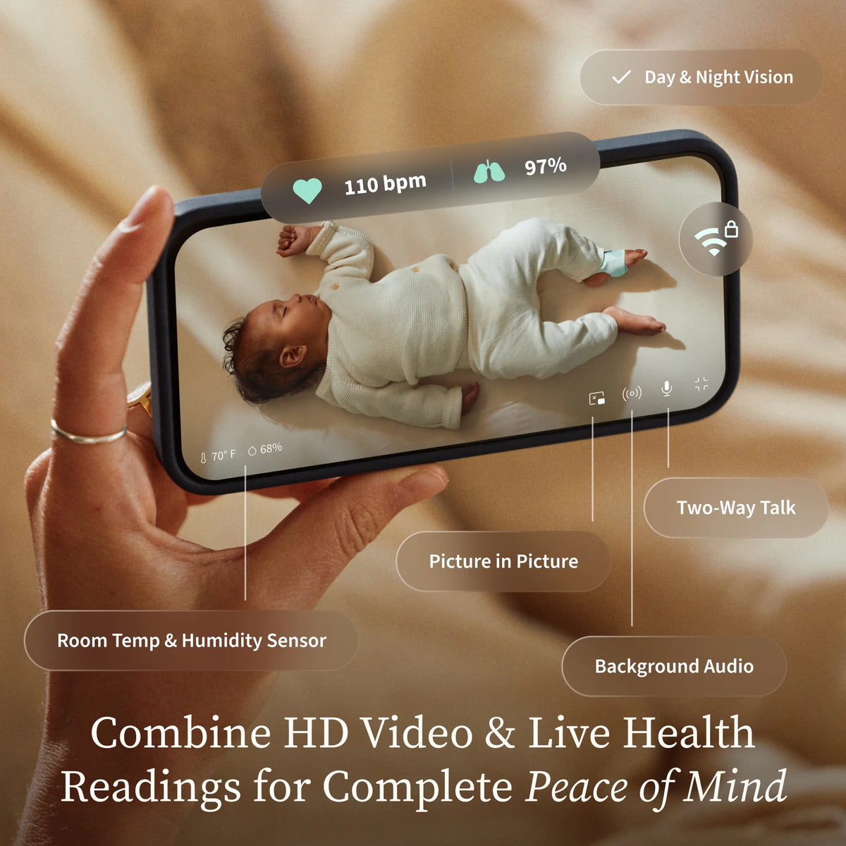 Owlet Dream Duo (3rd Gen) �C FDA-Cleared, All-in-One Smart Baby Monitoring with Sock & 2K HD Cam