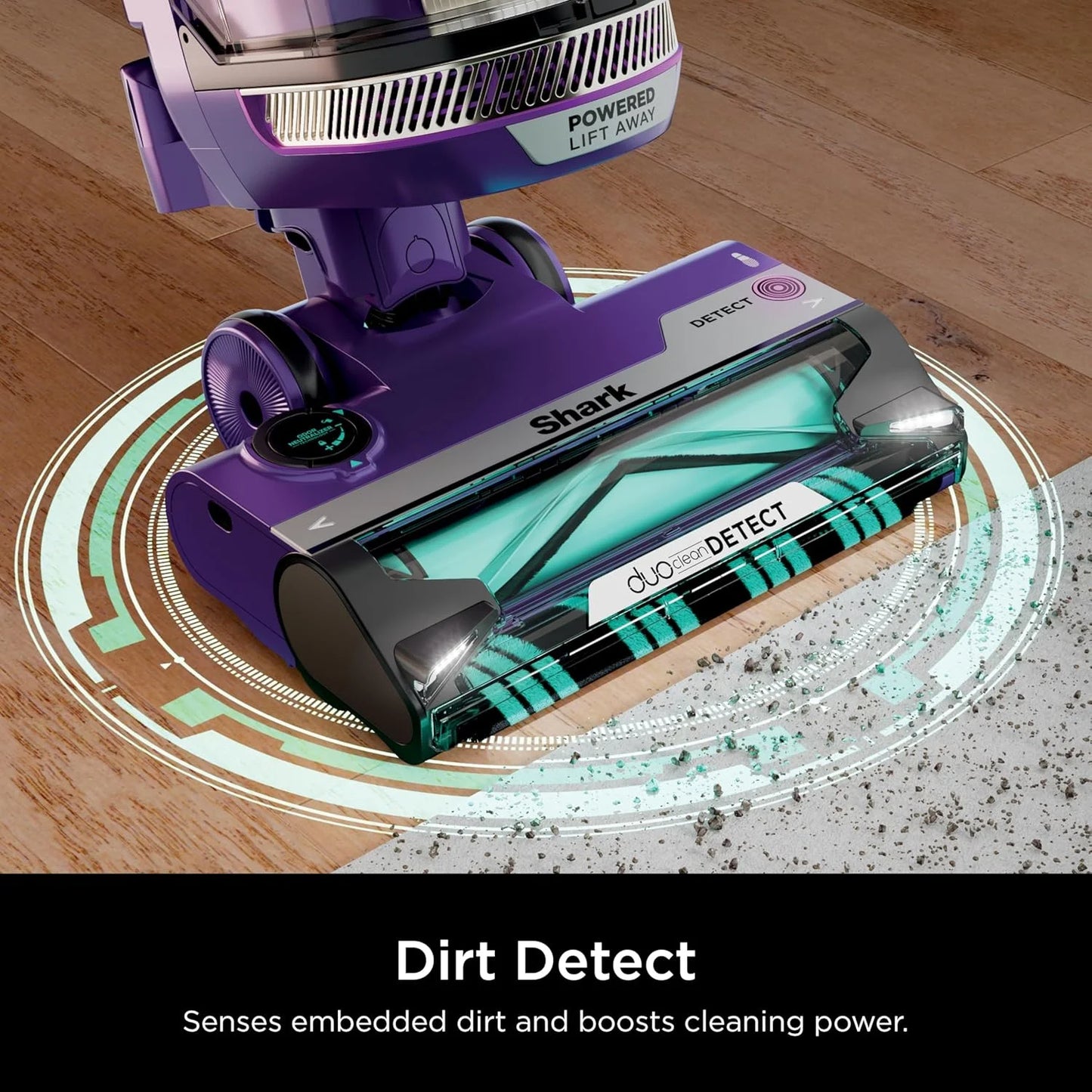 Restored Shark POWERDETECT Upright Vacuum Cleaner with HEPA Filter, Heavy Duty,Powerful Suction for Pet Hair Pickup, DuoClean, Ideal for Carpets & Hardfloors, AZ4002 (Certified)(Refurbished)