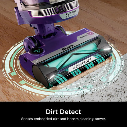 Restored Shark POWERDETECT Upright Vacuum Cleaner with HEPA Filter, Heavy Duty,Powerful Suction for Pet Hair Pickup, DuoClean, Ideal for Carpets & Hardfloors, AZ4002 (Certified)(Refurbished)