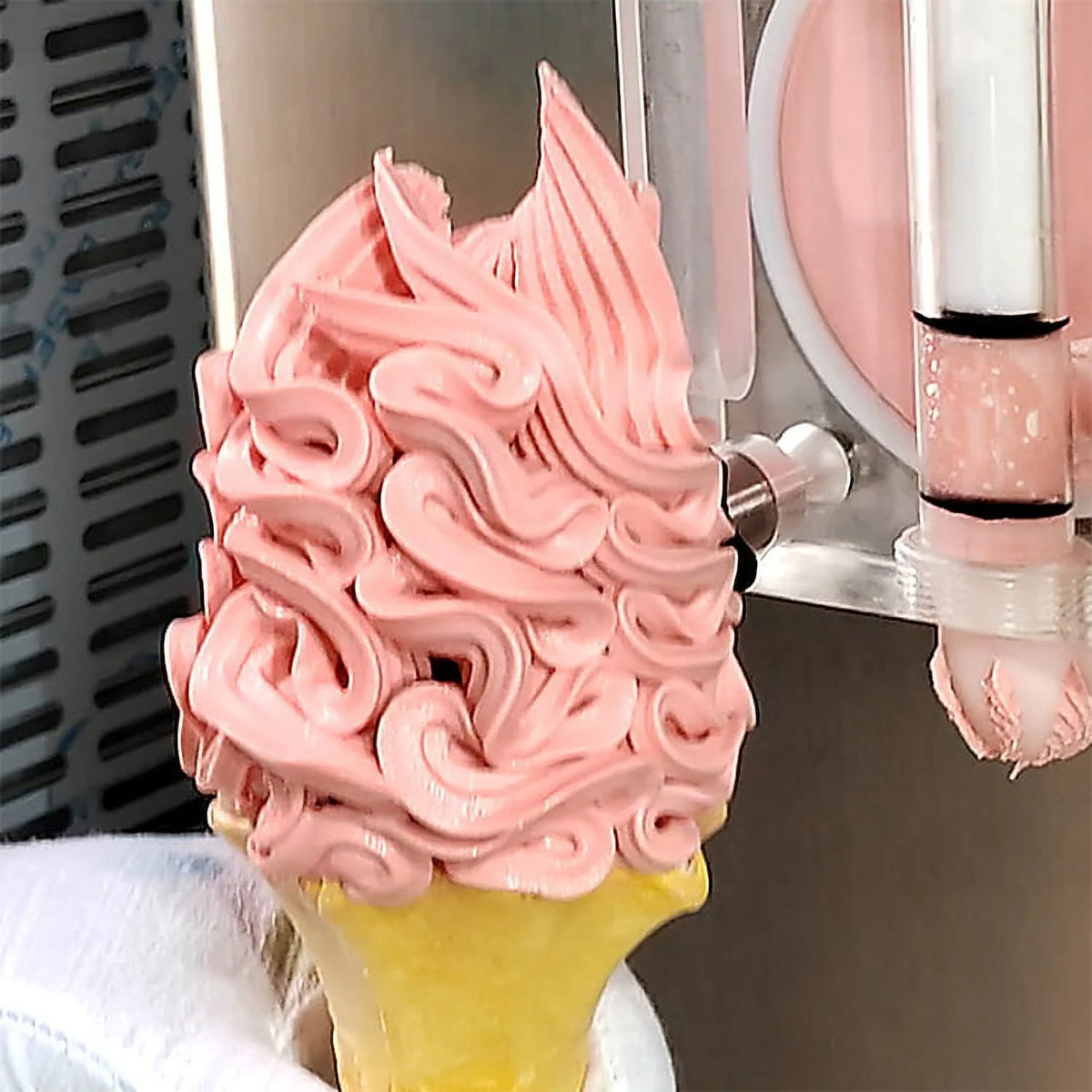 Kolice Commercial 3 Flavors Soft Serve Ice Cream Machine-Full Transparent Dispenser,Upper tanks Coolated