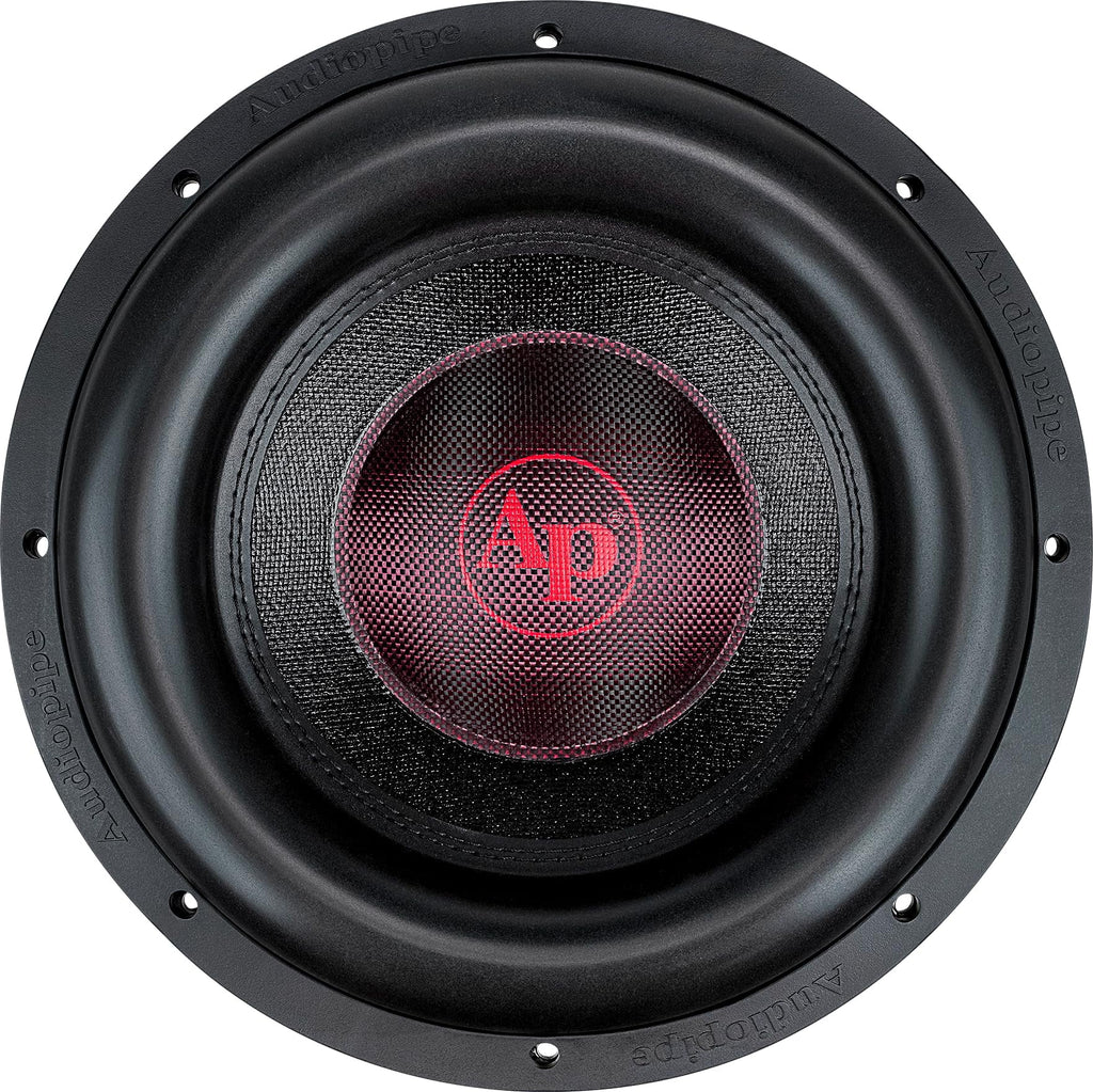 Audiopipe 1200W RMS Dual Car Subwoofer, Black, 12"