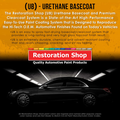 Jet Black (Gloss) Quart URETHANE BASECOAT CLEARCOAT Car Auto Body Paint Kit