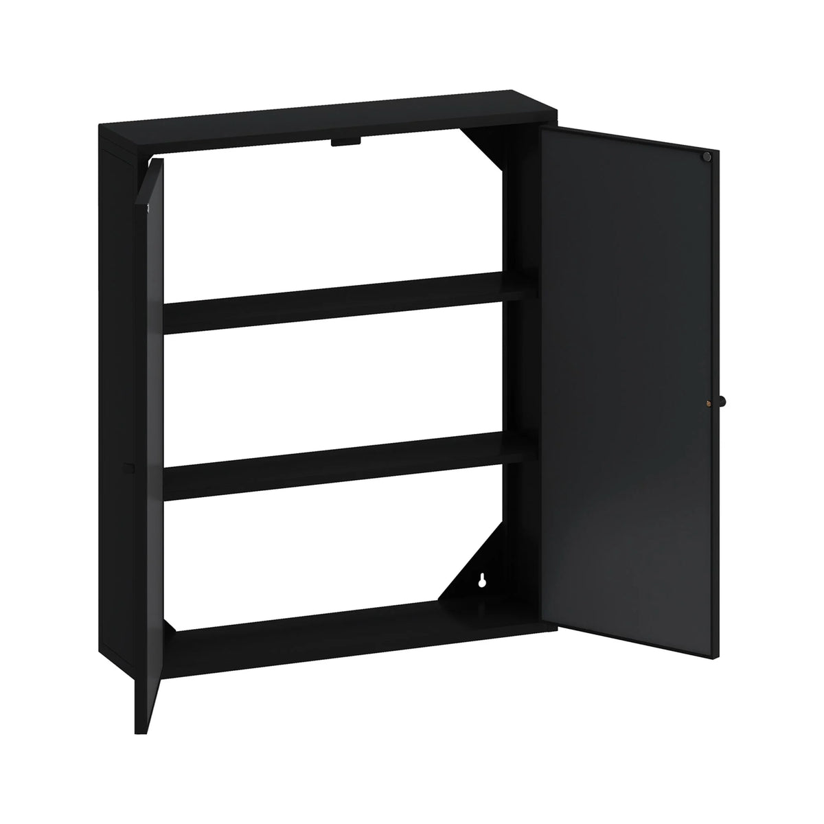 27.56"Modern Wall Cabinet with Glass Doors, Bathroom Cabinet with Featuring Three-tier Storage for Entryway Living Room, Bathroom or Dining Room, Mint Green