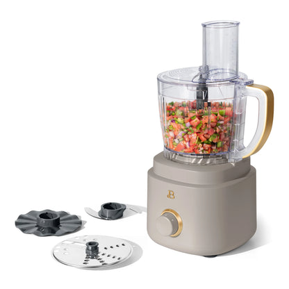 Beautiful 10-Cup Food Processor with Accessories, White Icing by Drew Barrymore