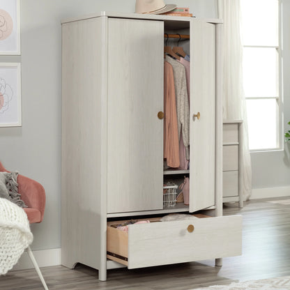 Sauder Dover Edge Armoire, Glacier Oak Finish