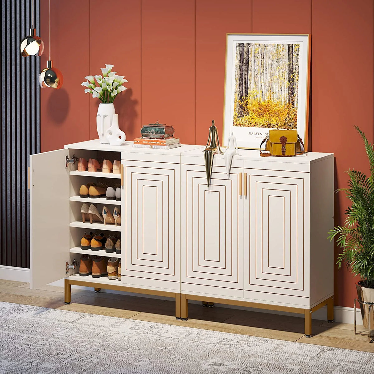Tribesigns 20 Pairs Shoe Storag Cabinet for Entryway
