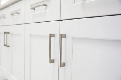 Design House Brookings Ready to Assemble Wood Shaker 2-Door and 2-Drawer Kitchen Base Cabinet (48 x 34.5 x 24), Sherwin Williams? White