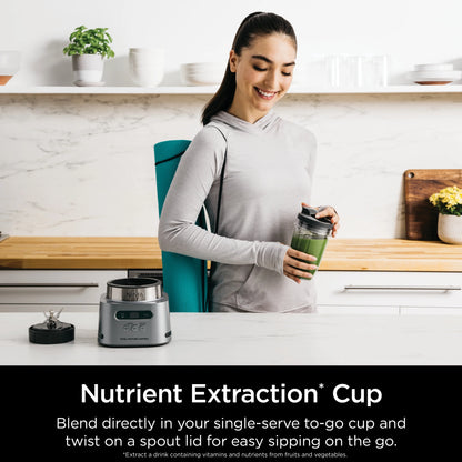 Ninja Twisti, High-Speed Blender Duo 3 Preset Auto-iQ Programs, 34 oz. Pitcher Capacity, SS150