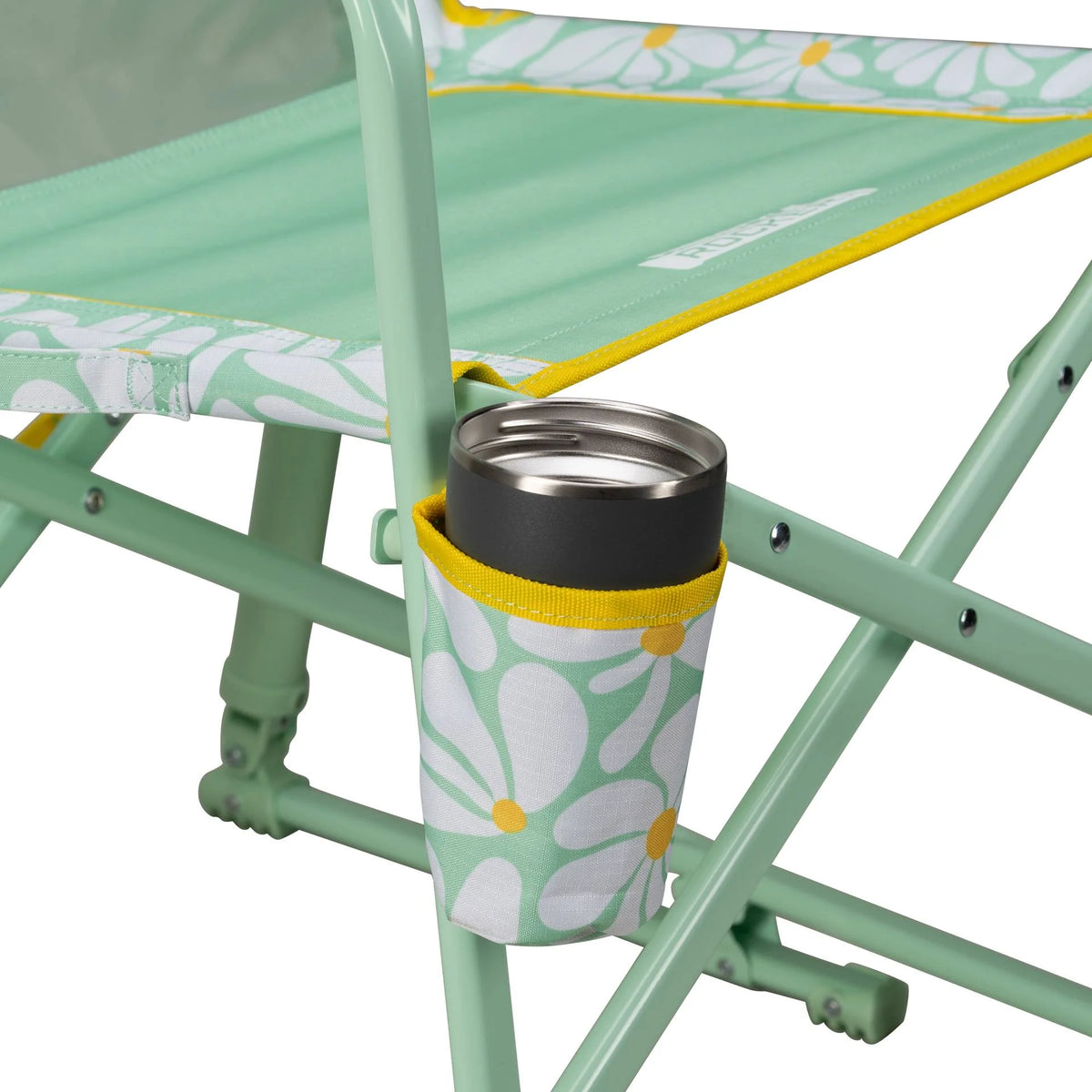 GCI Outdoor Freestyle Rocker Foldable Rocking Camp Chair, Purple Floral
