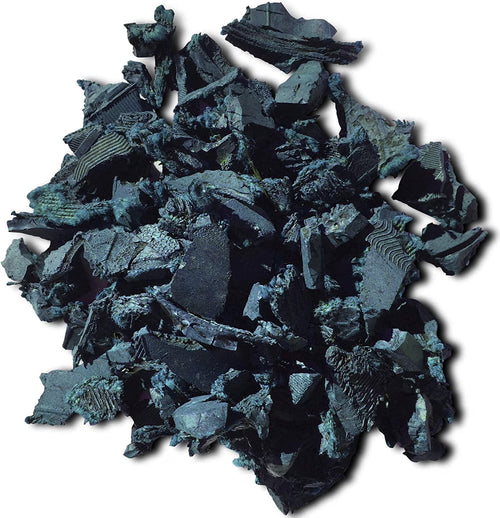 NuPlay Rubber Mulch Landscaping Bark �C Rubber Nugget Weed Barrier Garden Ground Cover, 4 Pack, Blue