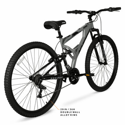 Hyper Bicycles 29" Men's Havoc Mountain Bike, Gray