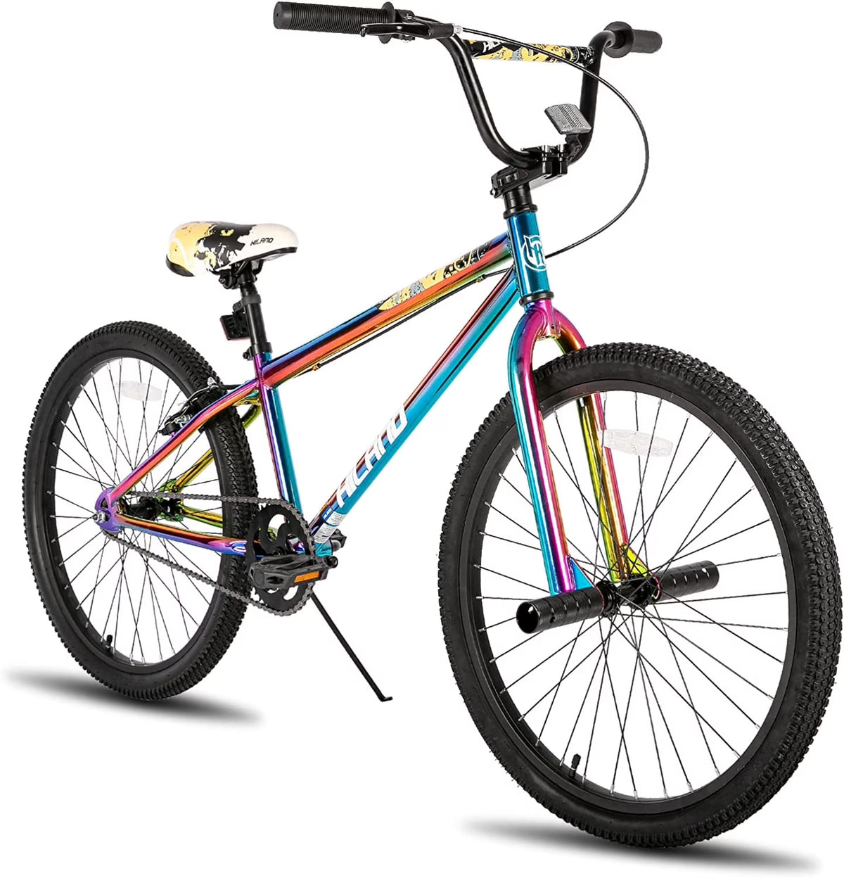 Hiland BMX BIKE 24 & 26 inch, Beginner-Level to Advanced Riders with 2 Pegs for Adults, Multiple Colors